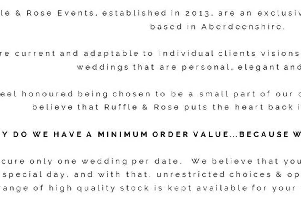 Ruffle & Rose Events